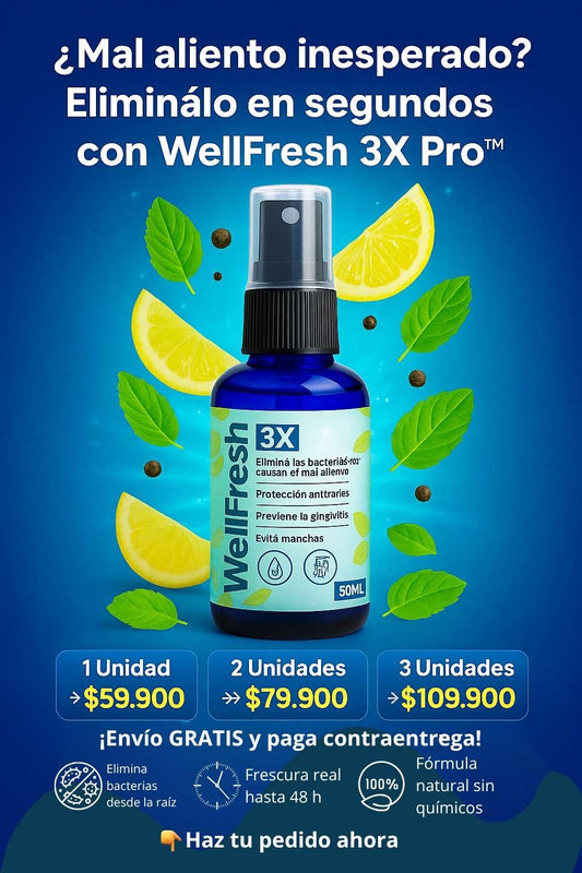 Well Fresh elimina el mal aliento