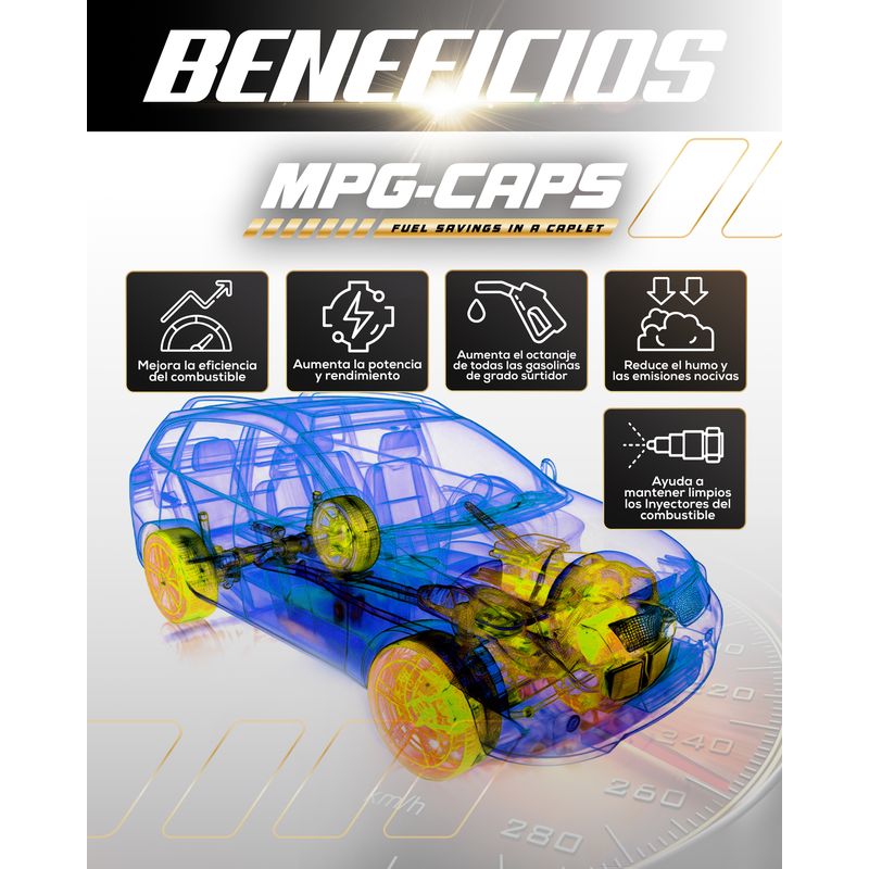 Aditivo Catalizador MPG-CAPS  Ahorrador De Combustible