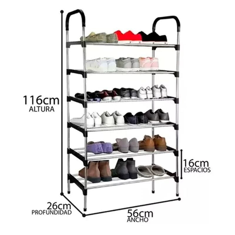 Organizador Zapatero Metálico 6 Niveles