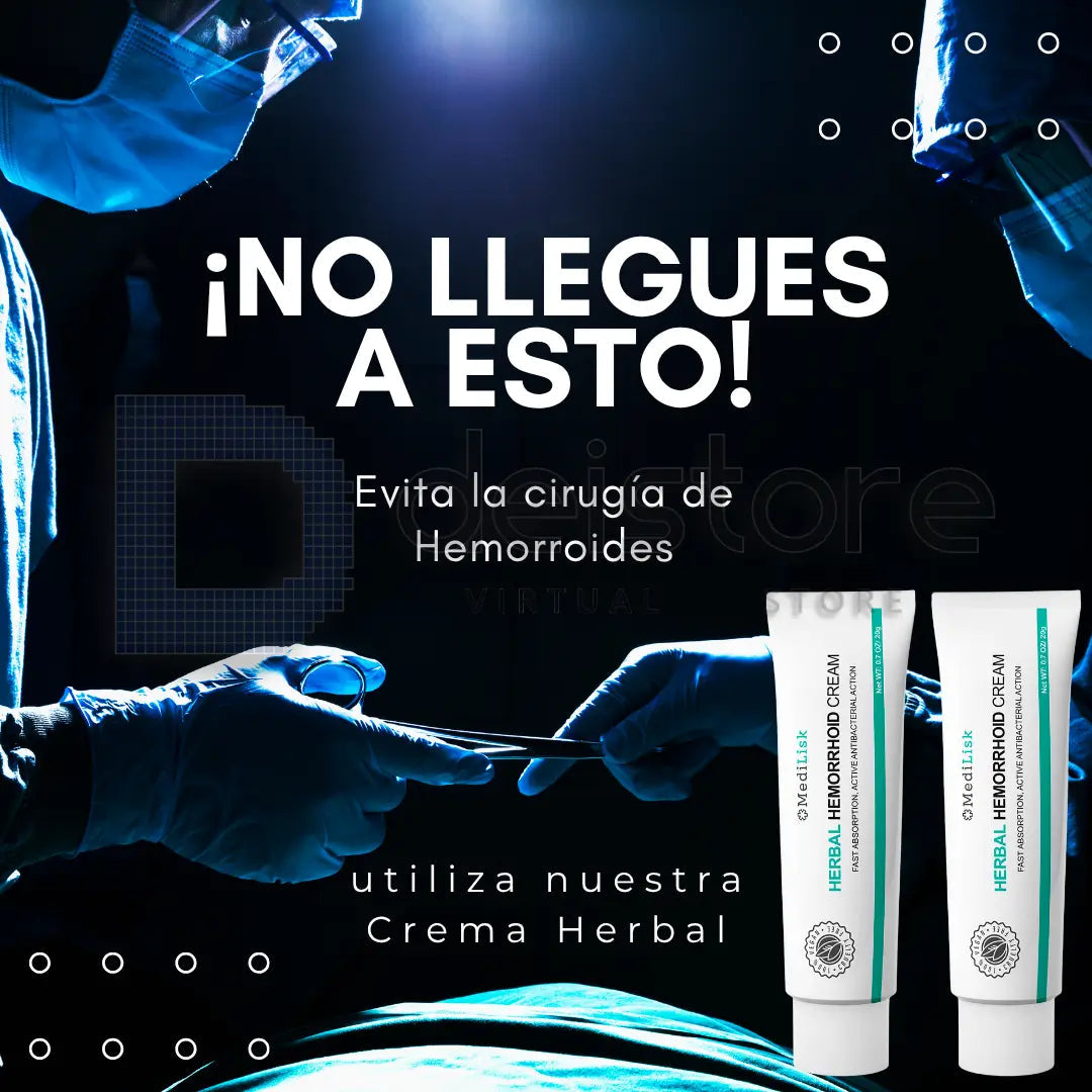 Crema MediLisk Herbal para Hemorroides
