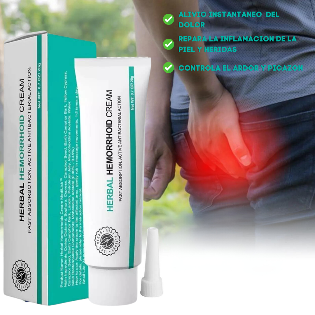 Crema MediLisk Herbal para Hemorroides