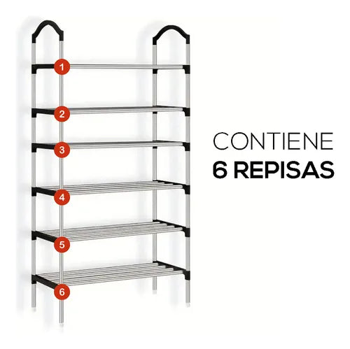 Organizador Zapatero Metálico 6 Niveles