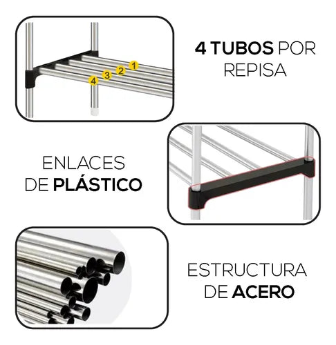 Organizador Zapatero Metálico 6 Niveles