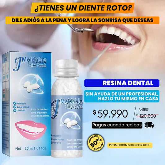 Resina Dental Moldeable: Sonrie Sin Miedo 😁